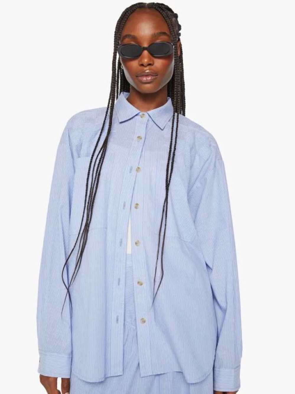 Rare MOTHER The Roomie Pocket Button Down in Chalet Stripe, Purchased in EU